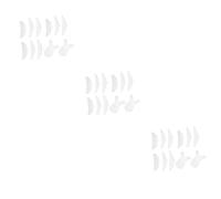 Housoutil 3 Set Pennello Per Mascara a Forma Di y Pastiglie Per Ciglia Riutilizzabili Piegaciglia Riutilizzabile Kit Del Make up Cosmetico Bianca Guarnizione Gel Di Silice