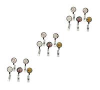 Housoutil 3 Set Portachiavi Retrattile Con Portabadge Colorato Per Infermieri Insegnanti E Volontari Accessori Alla E Eventi 5 Pezzi*3