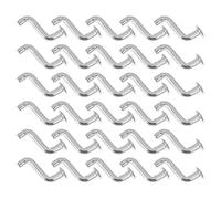 Housoutil 30 pezzi Perno di Sicurezza a S in Metallo per Scaffalature Pallet Clip Anticaduta Resistente per Magazzino Accessorio Blocca Ripiani per Struttura di Stoccaggio Robusta