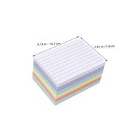 Housoutil 300 Pezzi Schede Note Lined Orizzontali Singolo Lato per Studio e Ufficio Colori Pz Cartoncini Flashcards per Organizzati e Preparazione Esami
