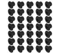 Housoutil 300 Pezzi Serrature per Ganci Pannello Forato in Gomma Nera 6mm per Fori da 3mm Funzione Antiscivolo per Workspace e Integrazione DIY Moderna
