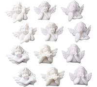 Housoutil 30pezzi Angeli in Resina Statuette Miniatura Ciondoli Flatback Abbellimenti Decorazione per Casa Accessori Fai da Te