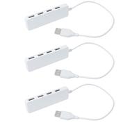 Housoutil 3Pcs 4 Desktop Convertitore USB Dock Hub Adattatore USB C Caricatore USB Hub Convertitore Stazione Di Ricarica USB 4 Porte Hub Extender Estensione Hub Splitter Adattatore USB Hub