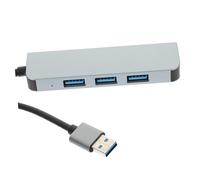 Housoutil 3Pcs Hub USB Porta USB Adattatore Per Computer Cavo Di Prolunga Adattatore Per Porte Multiple Espansore Porta Di Espansione Hub Multi Lega