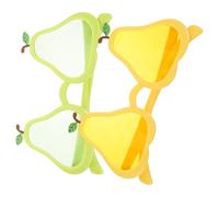 Housoutil 4 Pezzi Occhiali Hawaiani da Sole a Forma di Frutta per Feste in Spiaggia, Accessori Fotografici Divertenti e Leggeri per Adulti, Occhiali di Scena Colorati per Compleanni e Party