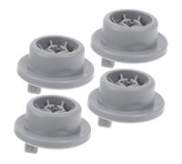 Housoutil 4 Pezzi Ruote Accessori Lavastoviglie Kit Sovrapposizione Lavasciuga Rulli Lavastoviglie Ruote Cesto Lavastoviglie Sostituzione Cestello Lavastoviglie Macchina Ruota Grey Plastica