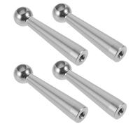 Housoutil 4 Pezzi Supporto Parapetto per Libreria in Lega di Zinco 5, 5mm Argento