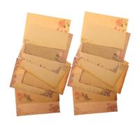 Housoutil 4 Set Carta Vintage Cancelleria Retrò Con Design Elegante Per Grazie E Poemi Misto Per Ogni 40 Fogli*4