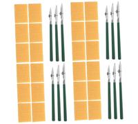 Housoutil 4 Set Dipingendo La Penna di Linea Retta Dominante Pennarello Regolabile Contorno Pennarello da Disegno Arte Penna a Linea Retta Penne di Pittura Gomma Grezza Verde
