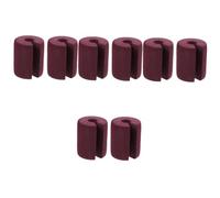 Housoutil 4 Set Fermaporta Antipizzicamento Per Set Materiale Nbr Design Cilindrico Per Domestica Per Scuole E Nidi Colore Marrone 2 Pezzi * 4