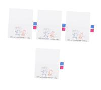 Housoutil 4 Set Libro Ospiti per Poster Fingerprint Kit Completo per Feste con Decorazioni e Timbri Colorati
