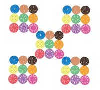 Housoutil 45 Pezzi Fraction Circles in EVA Montessori Math Teaching Resources For Visual-spatial Learning Critical Thinking Collaborative Activities