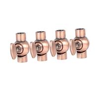 Housoutil 4pezzi Connettore Lampada Due Vie in Metallo Piccolo e Accessorio Per Lampade Da Parete e Faretti Facile Da Installare e Sostituire