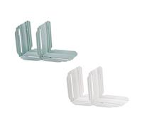 Housoutil 4pezzi Pannello Divisorio Per Frigorifero Piastra Divisoria Per Pannelli Divisori in Pp Di Supporto Per Libri e Alimenti Retrattile e Facile Da Usare