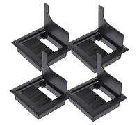 Housoutil 4pezzi Passacavi Da Scrivania in Plastica Coprifori Per Cavi Abs Gadget Per Casa Decorazione Per Mobili Design Setole Anti-polvere Angoli Arrotondati Sicuri