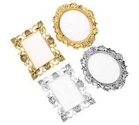 Housoutil 4pezzi Tavolozza in Resina per Miscelare Colori di Smalto Espositore per Tavolozze di Nail Art Vassoio per Manicure e Saloni