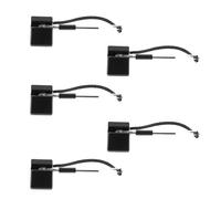 Housoutil 5 Penne Gel Nere Base Adesiva e Corda Antivento, Penne da Banco per Ufficio e Reception, Scrittura Liscia senza Perdite, Custodia in Gomma Antiscivolo, Set Forniture per Scrittura