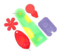 Housoutil 5 Pezzi Infila Aghi in Plastica per Progetti di Cucito Manuale e Macchina, Resistente e Non Deformabile, Design a Pollice per Facilità D'uso Colore Casuale