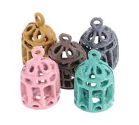 Housoutil 5 Pezzi Ornamento per Cerniera a Forma di Gabbia per Porta e | Lega, Design Compatto Salvaspazio, Finitura Pastello, Installazione Semplice, per Angoli Decorativi Interni