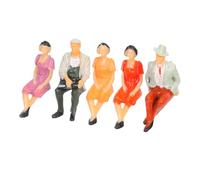 Housoutil 5 Pezzi Realistic Handpainted Plastic Figurines For Dioramas Model Trains Dollhouses With Vibrant Colors And Diverse Poses