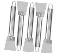 Housoutil 5 pezzi Spatole Pulizia Freezer in Acciaio Inox Raschietti Ghiaccio Resistenti e Leggeri per Frigorifero Multifunzionali per Cucina e Uso Professionale Salva Spazio con Design