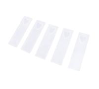 Housoutil 5 Pezzi Stampo Silicone per Segnalibri Forma Cuore per Creazioni Diy Resistente e Durevole per Colla Epossidica
