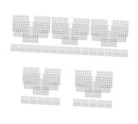Housoutil 5 Set Patch per Trapano Viso Gemma del Viso Strass Retro Piatto Se Stesso Gioiello Cristalli Perle Gioielli di Strass Trucco Adesivi per Il Viso Gioielli Acrilico 10 Fogli*5