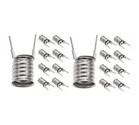 Housoutil 5 Set Portalampada E10 Connettori Interruttori Interruttore Presa Lampadina Catena Operato Segnale Tappo Guidato Forno Guaio Ricaricabile Leggero Cavo Silver Rame 10 Pezzi * 5