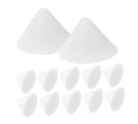 Housoutil 50 Pezzi Bruciare Le Unghie Fabbricazione Ceramica di Supporto Forniture Unghia Fornitura Ceramiche di Argilla Refrattario Ossido di Alluminio Bianca