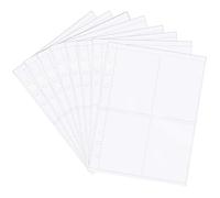 Housoutil 50 Pezzi Bustine Trasparenti per Carte Pagine per Album di Carte Collezionabili Buste Protettive per da Baseball Coperture per da Facile Usare e Organizzare