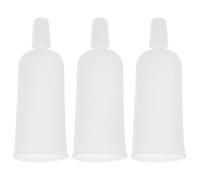 Housoutil 50 Pezzi Flaconi Contagocce Piccoli in Plastica Bianca con Tappo a Beccuccio in Tpe per Olio Essenziale, Antiperdita, per Cosmetici e Laboratorio