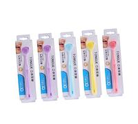 Housoutil 5pezzi Raschietti Per Lingua Professionali Pulitori Ergonomici Per Adulti Per Orale Colori Random Per