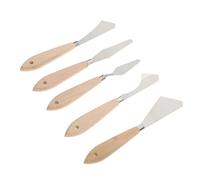Housoutil 5pezzi Raschietti Per Pittura in Inossidabile Di Taglierini Per Pittura Raschietti Per Vaschette Per Mescolare Pigmenti e Disegno