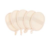 Housoutil 5pezzi Teli Da Bagno Esfolianti Luffa Naturale Salviamo La Con Rimozione Delle Impurità Compatte Per Uso Domestico e Viaggi Colore Beige Facile Da Pulire e Sicuro Per La