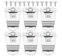 Housoutil 6 Ganci Clip per Microfono in Metallo per Radio Cb Supporto per Microfono a Mano da Auto Accessori per Radio Mobile Kit di 6 Pezzi per Radioamatori