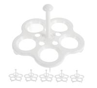 Housoutil 6 Pezzi 5 Health Pot Steamed Egg Rack Egg Steamer Rack Supporto Per Uova Per Pentola Egg Cooker Rack Pot Egg Steaming Rack Supporto Per Cottura A Vapore Per Uso Domestico Steamer