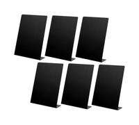 Housoutil 6 pezzi Lavagne Nere Cancellabili Tavolo Cartelli Buffet Mini Lavagnette Decorative per Menu e Prezzi Segnaposto per Feste e Ristoranti Design Stabile e Riutilizzabile