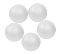 Housoutil 6 Pezzi Palla Grandi Globo Sfera in Schiuma Solida Sfera Dell'ornamento di Natale della Gomma Piuma Piccolo Mini Giocattoli alla Rinfusa in Festa Mousse Bianca