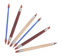 Housoutil 6 Pezzi Penna per Modellazione Argilla Polimerica a Doppia Punta in Silicone per Scultura Ceramica Struttura in Legno e Tubi di Rame, per Laboratori e Principianti