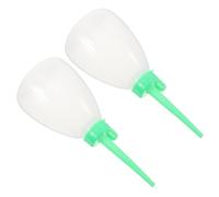 Housoutil 6 Pezzi Pentola per Olio a Bocca Lunga Bottiglie di Colla vuote con Punta flacone applicatore con Olio per Macchine da Ricamo plastica Verde