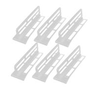 Housoutil 6pezzi Divisorio Regolabile Per Frigorifero in Plastica Riutilizzabile Clip Multifunzionali Per Separare e Organizzare Gli Articoli Compatibile i Modelli Frigorifero e Condivisione