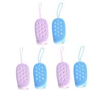 Housoutil 6pezzi Rubbing Towel Per Massaggio e Esfoliazione Spugna Per Bagno Colorata Rete Accessorio Pratico Per La Della Colori Random