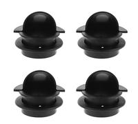 Housoutil 8 Pezzi Cupola Ingresso Pallina per Calcio Balilla, Anello Segnagoal per Tavolo da Gioco, Pp Nero, Design a 2 Fori, per Uso Domestico e Commerciale, per Riparazioni e Sostituzione