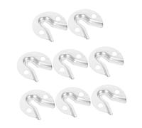 Housoutil 8 Pezzi Mirror Mounting Hardware Hidden Keyhole Wall Hangers in Zinc-coated Iron Secure Mirror Fixings And Clamps For Furniture And Picture Frames