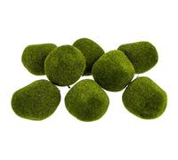 Housoutil 8 Pezzi Pietre Decorative Muschiose Artificiali Leggere per Giardino e Casa, Decorazioni in Pietra Muschiosa per Eventi, Ristoranti e Vasi, Pietre Finte per Micro-Paesaggio