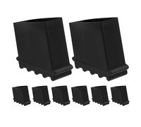 Housoutil 8 Pezzi Tappetino Per Il Piede Della Scala Per Le Gambe Piedi Ladder Di Gomma Black