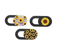 Housoutil 9pezzi Copertura Webcam Privacy per Laptop e Facile e Chiudere Protezione per La Privacy Set Sunflower Sunflower