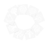 Housoutil 9pezzi Stencil Albero della Vita in Plastica per Dipingere Alberi su Legno Tela Stencil per Pittura Fai da Te Modello da Motivi Ad Albero