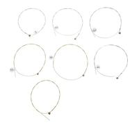 Housoutil Accessori Musicali Set di 7 Corde in Acciaio Vibrazione Stabile e Suono Prolungato per Arpa e Lira per Amanti e Principianti Dell'arpa