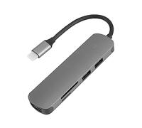 Housoutil Adattatore Hub Multifunzione Dock Da 2 Pezzi Hub Dati Portatile Accessori Per Computer Da Tipo C A Connettore Adattatore 5 In 1 Dongle Laptop Hub 5 In 1 Attrezzatura Da Viaggio